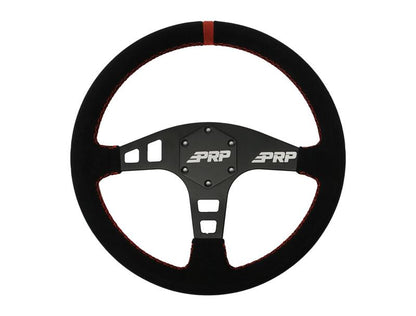 PRP Seats PRP Flat Suede Steering Wheel - Red
