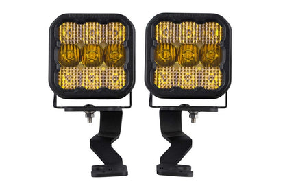 Diode Dynamics 2022 Toyota Tundra SS5 Pro Stage Series Ditch Light Kit - Yellow Combo