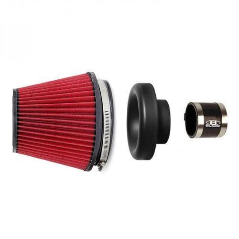 BLOX Racing Performance Filter Kit w/ 4.0inch Velocity Stack Air Filter and 4.0inch Silicone Hose