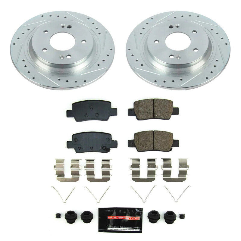 PowerStop Power Stop 2021 Kia Seltos Rear Z23 Evolution Brake Kit