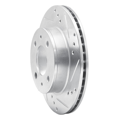 R1 Concepts R1 98-12 Dodge ATOS (Mexico) Front Right Drilled & Slotted Silver Brake Rotor