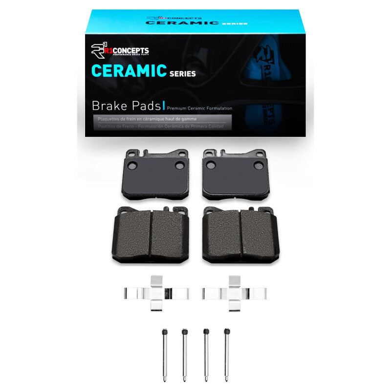 R1 Concepts R1 79-85 Mercedes-Benz 280E Front Ceramic Pads & Hardware Kit