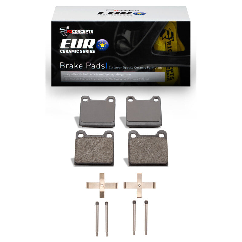 R1 Concepts R1 67-76 Porsche 912 Front Euro Ceramic Pads & Hardware Kit