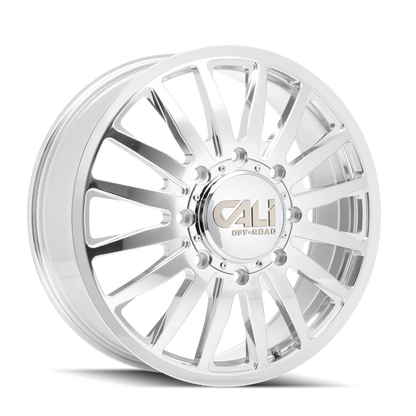 Cali Off-Road 9110D Summit Dually 22x8.25 / 8x200 BP / -192mm Offset / 142mm Hub Polished Wheel