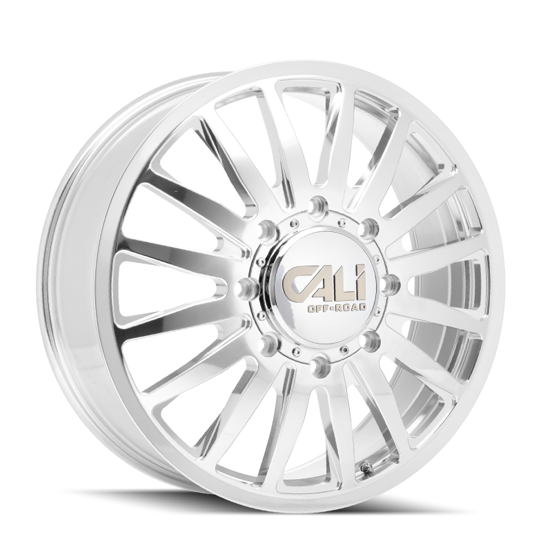 Cali Off-Road 9110D Summit Dually 22x8.25 / 8x165.1 BP / -232mm Offset / 121.3mm Hub Polished Wheel