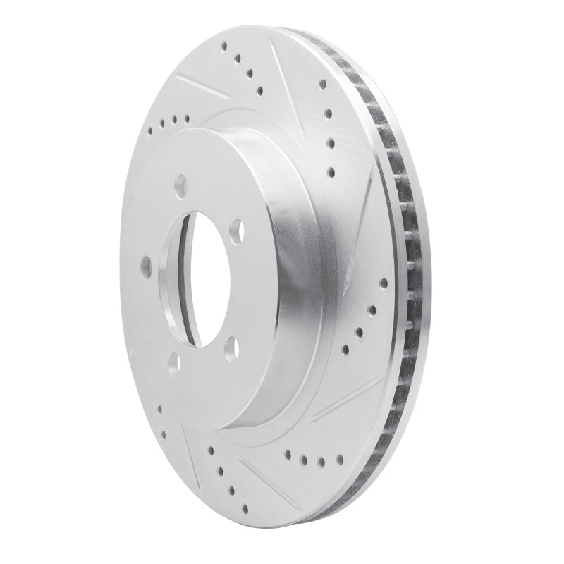 R1 Concepts R1 02-05 Ford Explorer Front Right Drilled & Slotted Silver Brake Rotor