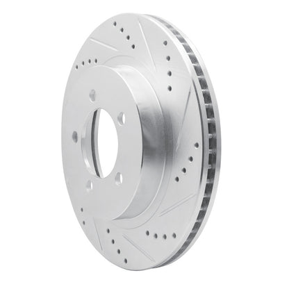 R1 Concepts R1 02-05 Ford Explorer Front Right Drilled & Slotted Silver Brake Rotor