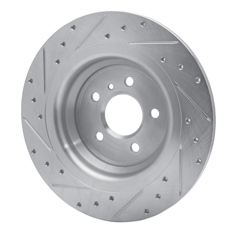 R1 Concepts R1 12-18 Mercedes-Benz ML350 Rear Right Drilled & Slotted Silver Brake Rotor