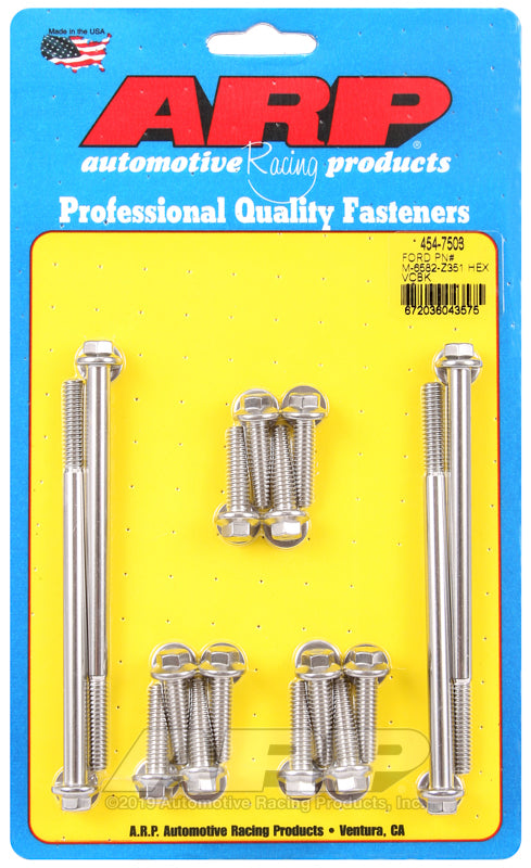 ARP SB Ford PN# M-6582-Z351 hex valve cover bolt kit