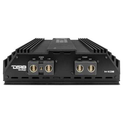 DS18 1-Channel Amp 15000 Burst/0.5ohm 8000/1ohm 4800/2ohm 2500/4ohm Watts RMS w/ Voltmeter Black