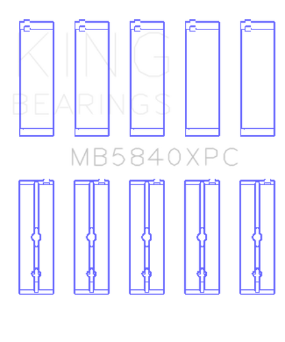 King Engine Bearings Chrysler 300 Srt8 (Size 0.25) Main Bearing Set