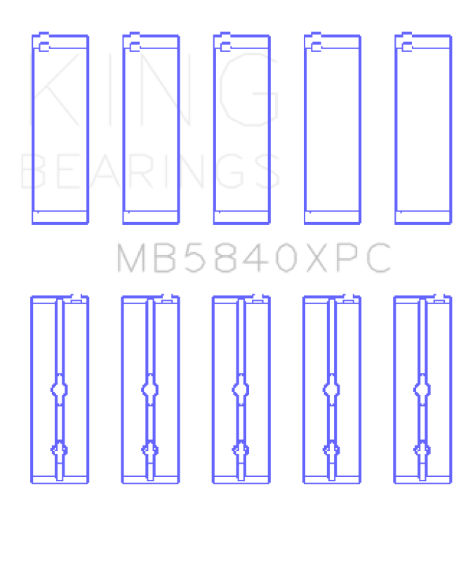 King Engine Bearings Chrysler 300 Srt8 Main Bearing Set