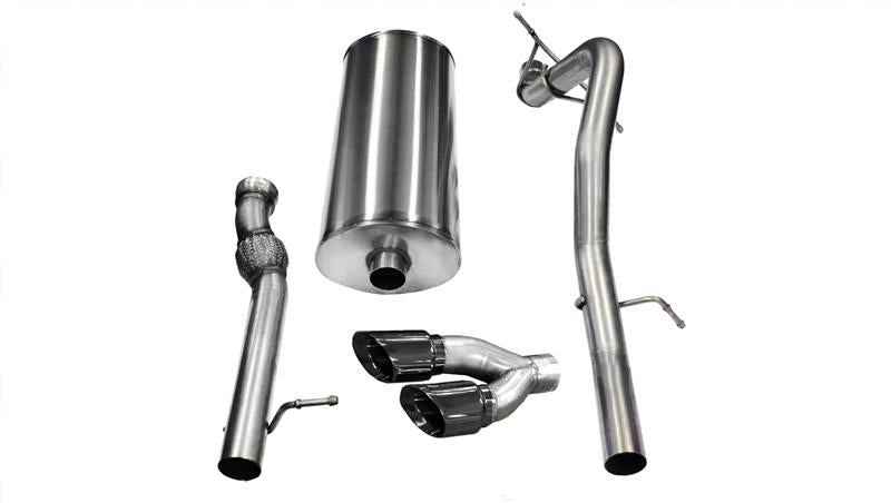 CORSA Performance Corsa 2011-2014 GMC Yukon 6.2L V8 3in Cat-Back Single Side w Twin 4in Black Pro-Series Tips