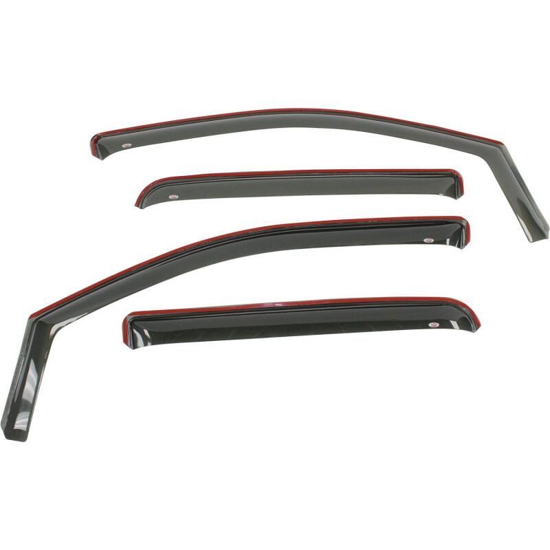 Westin 2015-2018 Chevrolet/GMC Colorado/Canyon Crew Cab In-Channel Wind Deflector 4pc - Smoke