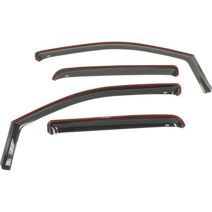 Westin 2015-2018 Chevrolet/GMC Colorado/Canyon Crew Cab In-Channel Wind Deflector 4pc - Smoke