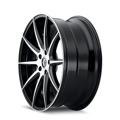 Kraze Wheels Kraze KR194 Cosmos 20x8.5 / 5x114.3 BP / 38mm Offset / 72.62mm Hub Gloss Black Machined Wheel
