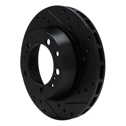 R1 Concepts R1 91-97 Porsche 911 Left Rear Drilled & Slotted Black Brake Rotor