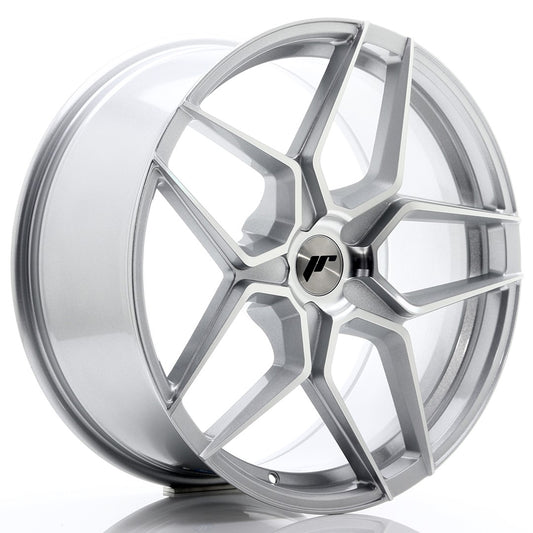 JR Wheels JR3420905X2074SM JR Wheels JR34 20x9 ET20-40 5H BLANK Silver Machined Face