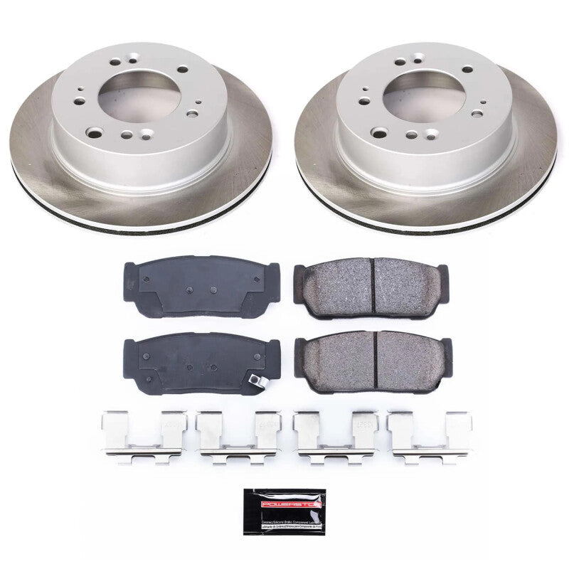 PowerStop Power Stop 07-09 Kia Sorento Rear Semi-Coated Rotor Kit