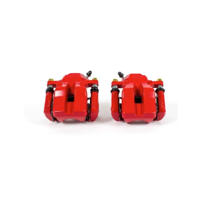 PowerStop Power Stop 06-12 Toyota RAV4 Rear Red Calipers w/Brackets - Pair