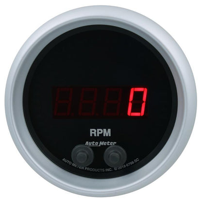 Autometer 85.7mm Black 0-16K RPM Tachometer Sport-Comp Elite Digital Gauge