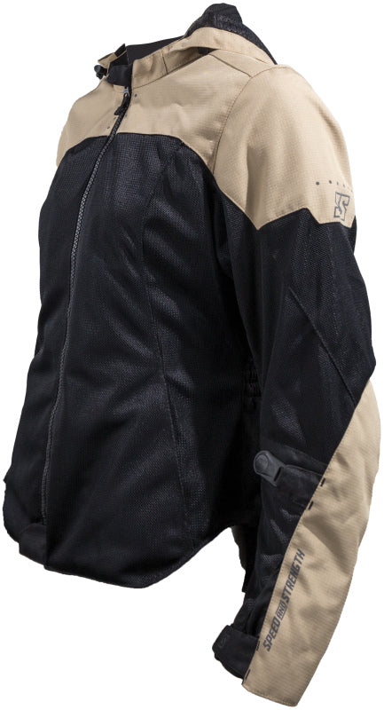 Speed and Strength Starstruck Mesh Jacket Trench Tan/Black Womens - 2XL