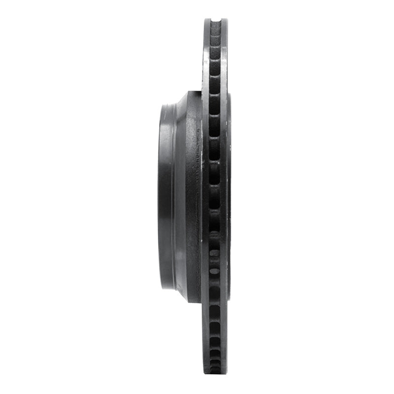 R1 Concepts R1 07-17 Lexus LS460 Left Rear Drilled & Slotted Black Brake Rotor
