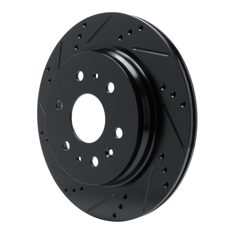 R1 Concepts R1 19-25 Cadillac Escalade Rear Left Drilled & Slotted Black Brake Rotor