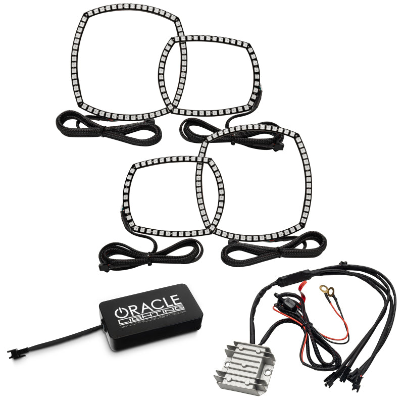 ORACLE Lighting Oracle 11-14 Dodge Charger Dynamic Headlight Halo Kit - ColorSHIFT - Dynamic