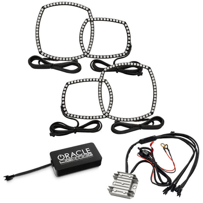 ORACLE Lighting Oracle 11-14 Dodge Charger Dynamic Headlight Halo Kit - ColorSHIFT - Dynamic