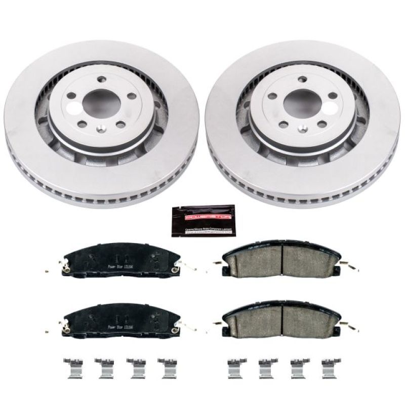 PowerStop Power Stop 13-19 Ford Explorer Front Z17 Evolution Geomet Coated Brake Kit