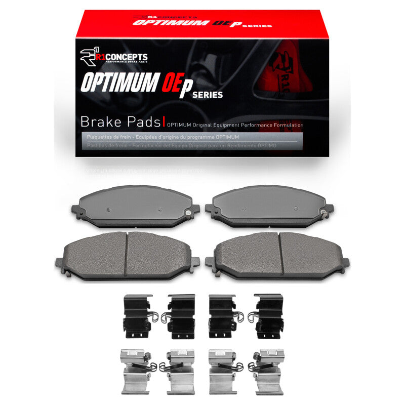R1 Concepts R1 2019-2025 Jeep Grand Wagoneer L Front R1 Optimum OE Pads & Hardware Kit