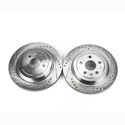 PowerStop Power Stop 08-14 Cadillac CTS Rear Evolution Drilled & Slotted Rotors - Pair
