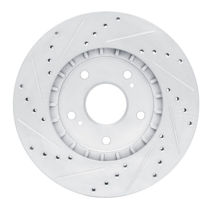 R1 Concepts R1 91-96 Acura NSX Rear Right Drilled & Slotted Silver Brake Rotor