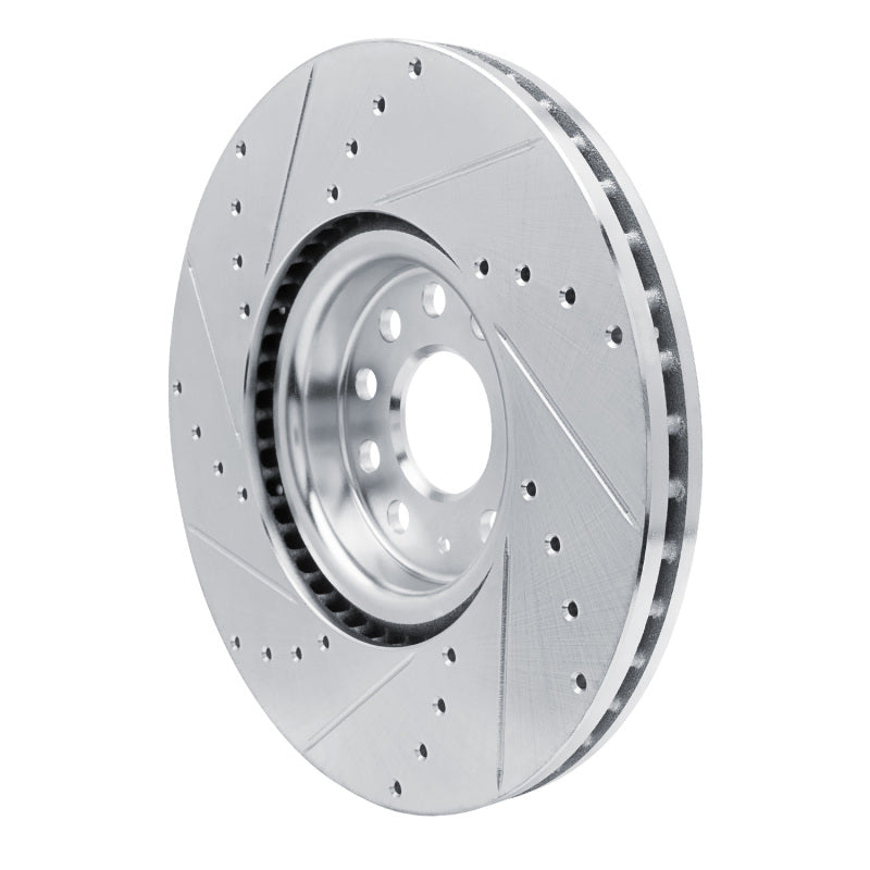 R1 Concepts R1 18-25 Volkswagen ATLAS Front Right Drilled & Slotted Silver Brake Rotor