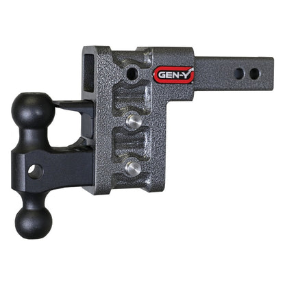 GEN-Y Hitch Gen-Y Mega Duty 2in Shank 5in Drop 2K TW 16K Hitch w/GH-051 Dual-Ball/GH-032 Pintle Lock