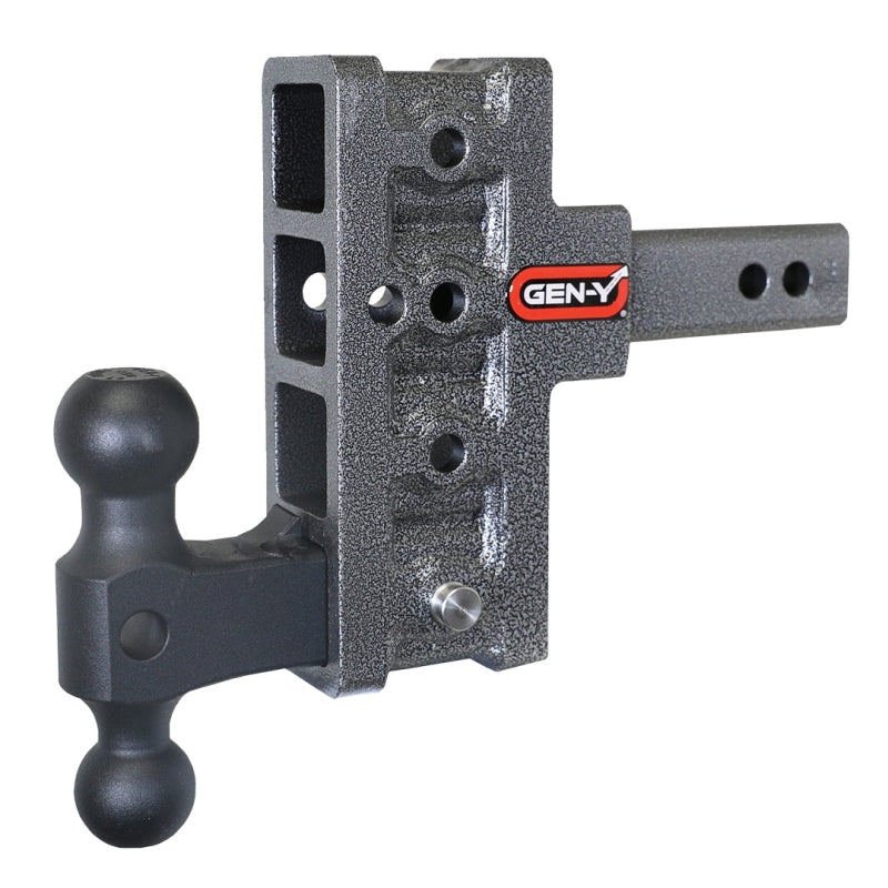 GEN-Y Hitch Gen-Y Mega Duty 2in Shank 5in Offset Drop 2K TW 16K Hitch w/GH-051 Dual-Ball