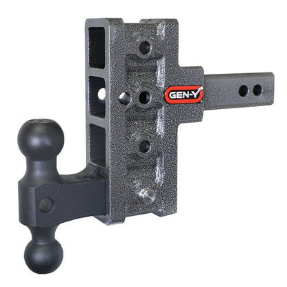 GEN-Y Hitch Gen-Y Mega Duty 2in Shank 5in Offset Drop 2K TW 16K Hitch w/GH-051 Dual-Ball