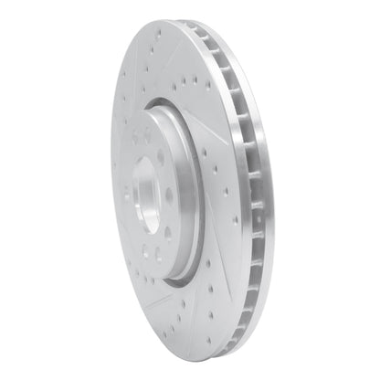 R1 Concepts R1 03-11 Cadillac BLS (Mexico) Front Left Drilled & Slotted Silver Brake Rotor