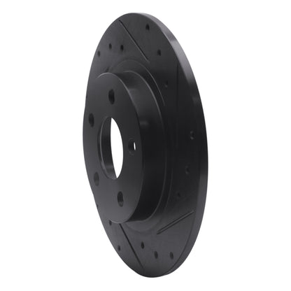 R1 Concepts R1 98-05 Buick Park Avenue Rear Right Drilled & Slotted Black Brake Rotor