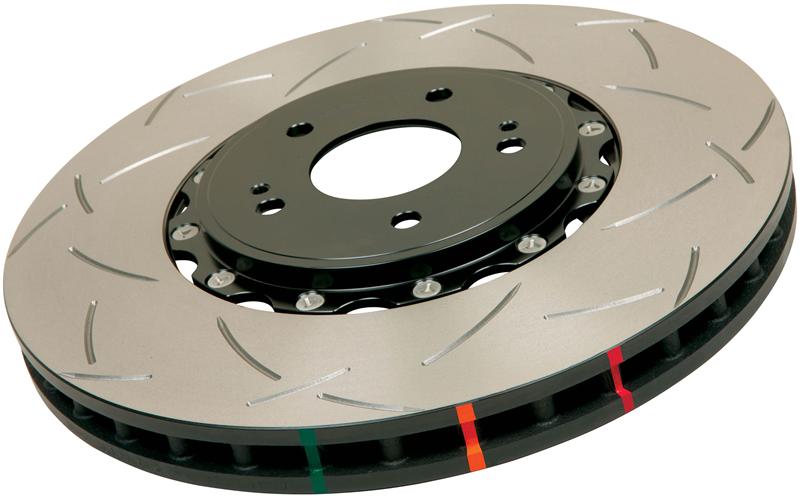 DBA 06-10 Jeep Grand Cherokee SRT8 5000 Series Uni-Directional Slotted Front Rotor w/Black Hat