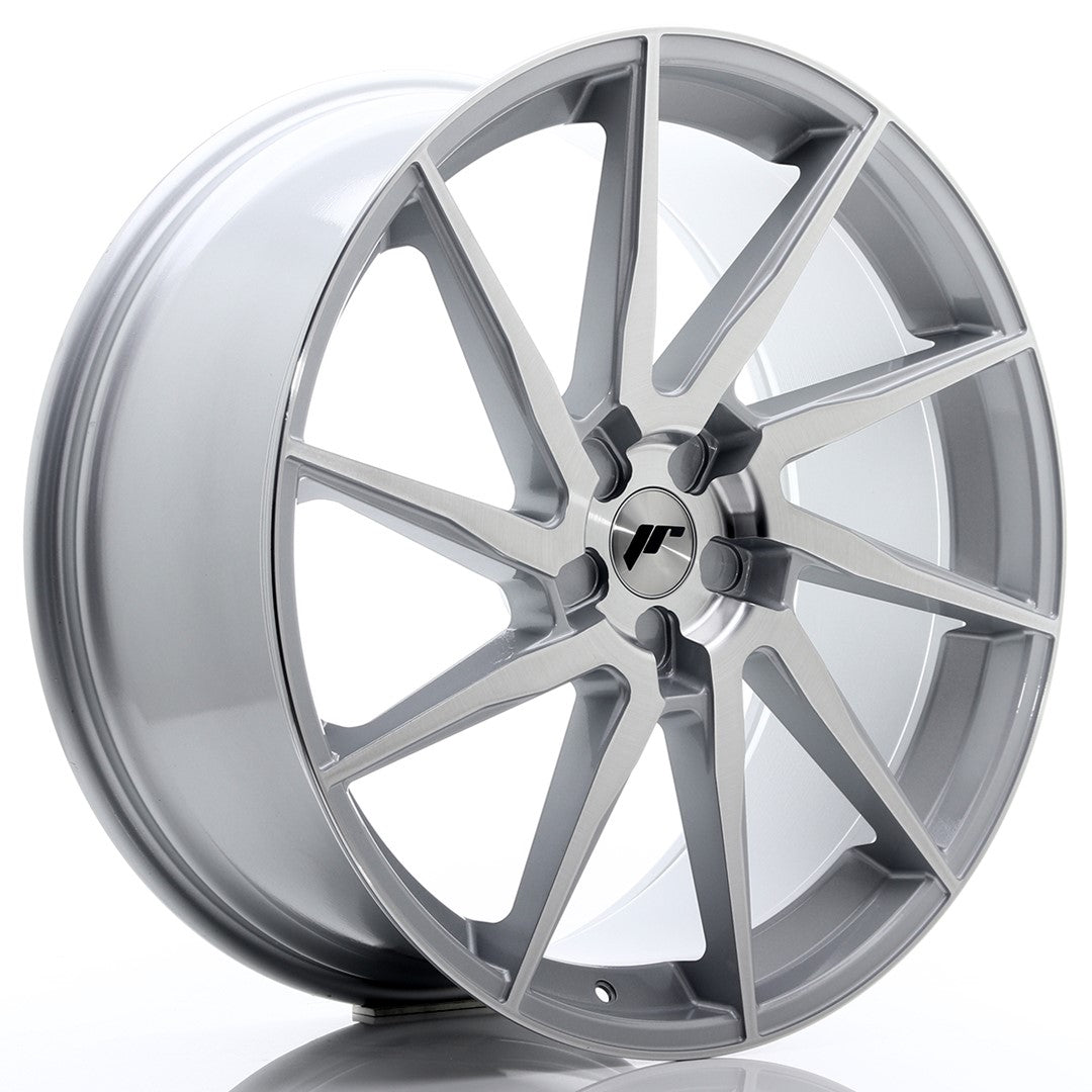 JR Wheels JR3623105X3074SBF JR Wheels JR36 23x10 ET30-55 5H BLANK Silver Brushed Face