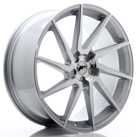 JR Wheels JR3623105X3074SBF JR Wheels JR36 23x10 ET30-55 5H BLANK Silver Brushed Face