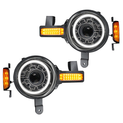 ORACLE Lighting Oracle 2021+ Ford Bronco Oculus Bi-LED Projector Headlights w/ Heated Lenses