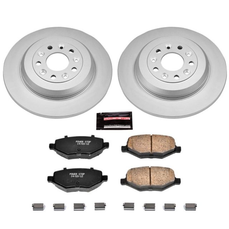 PowerStop Power Stop 11-15 Ford Edge Rear Z17 Evolution Geomet Coated Brake Kit