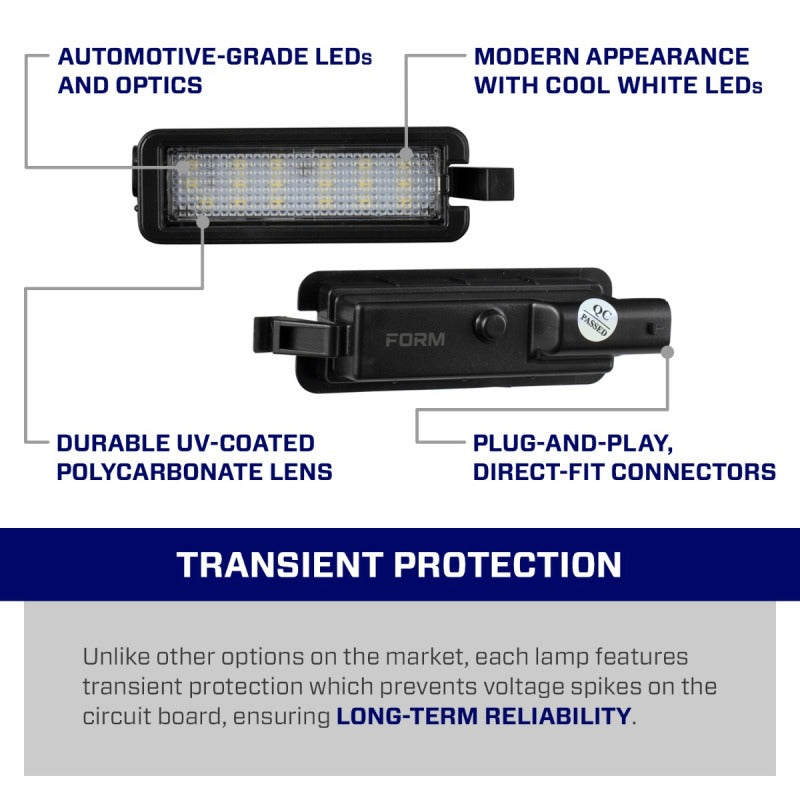Form Lighting 2014 Challenger LED License Plate Light (one)