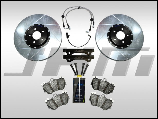 JHM JHM-BBK-1025x382x34-B8-NOcalipers Front BBK (Big Brake Kit) 382mm Porsche 19Z (Brembo 6-piston) for B8 A4-A5-S4-S5-Q5 - NO Calipers