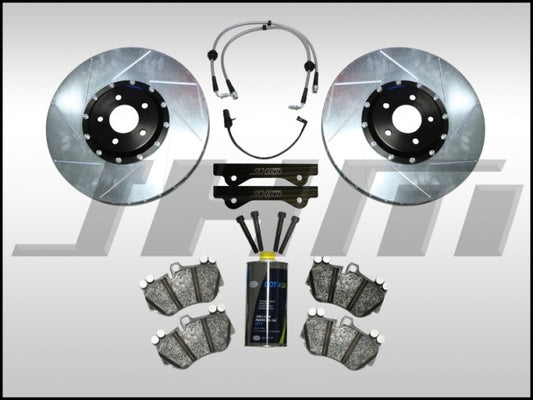 JHM JHM-BBK-1025x382x34-B8-NOcalipers Front BBK (Big Brake Kit) 382mm Porsche 19Z (Brembo 6-piston) for B8 A4-A5-S4-S5-Q5 - NO Calipers