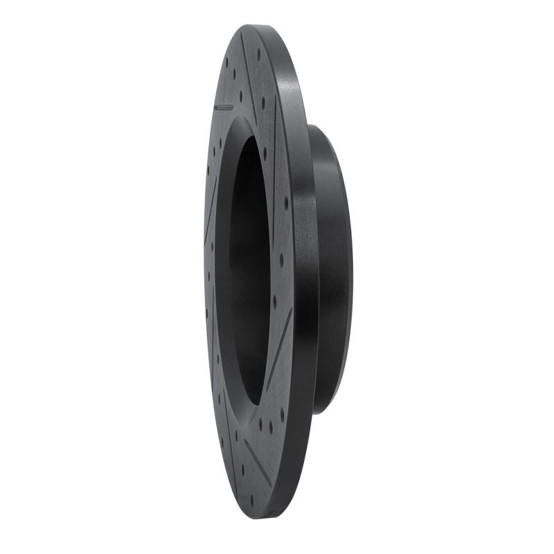 R1 Concepts R1 79-80 Toyota Pickup Front Left Drilled & Slotted Black Brake Rotor