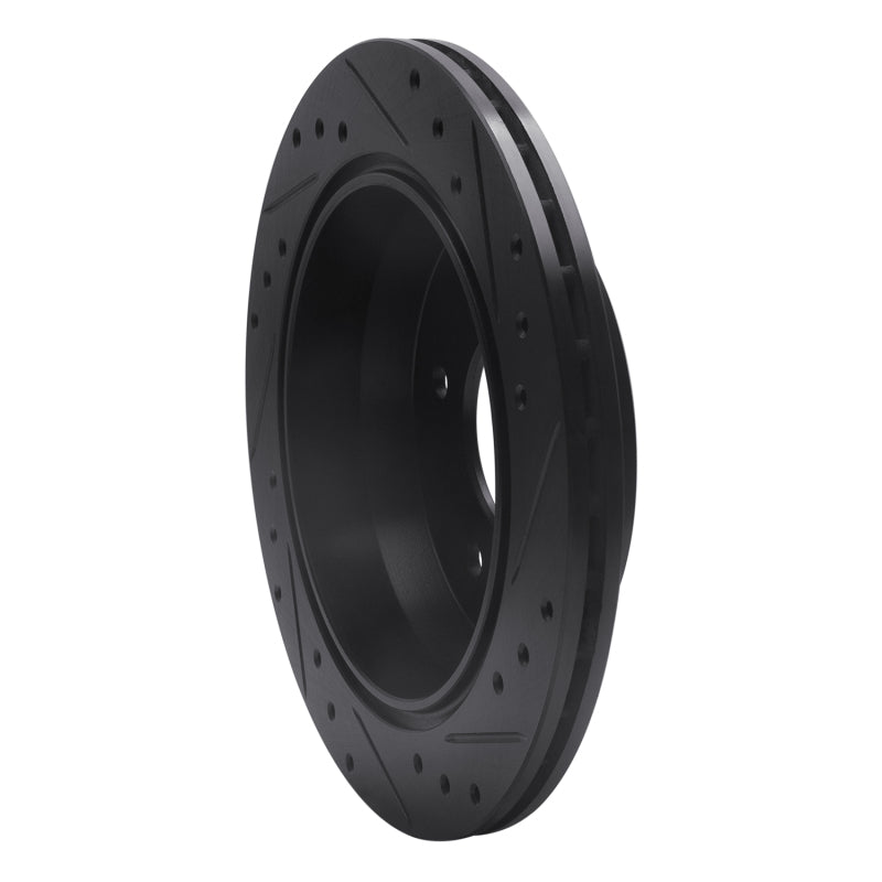 R1 Concepts R1 94-96 Chevrolet COMMERCIAL CHASSIS Rear Left Drilled & Slotted Black Brake Rotor